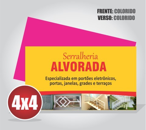 Cartão de Visita  - Verniz Frente e Verso 